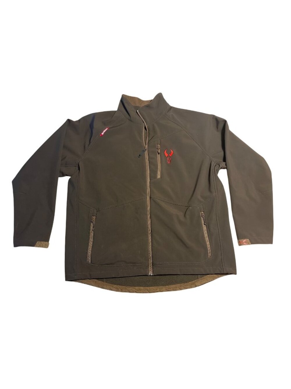 Badlands Mens Transport Jacket 2XL Brown Full Zip Fleece-Lined Outdoor Wear
